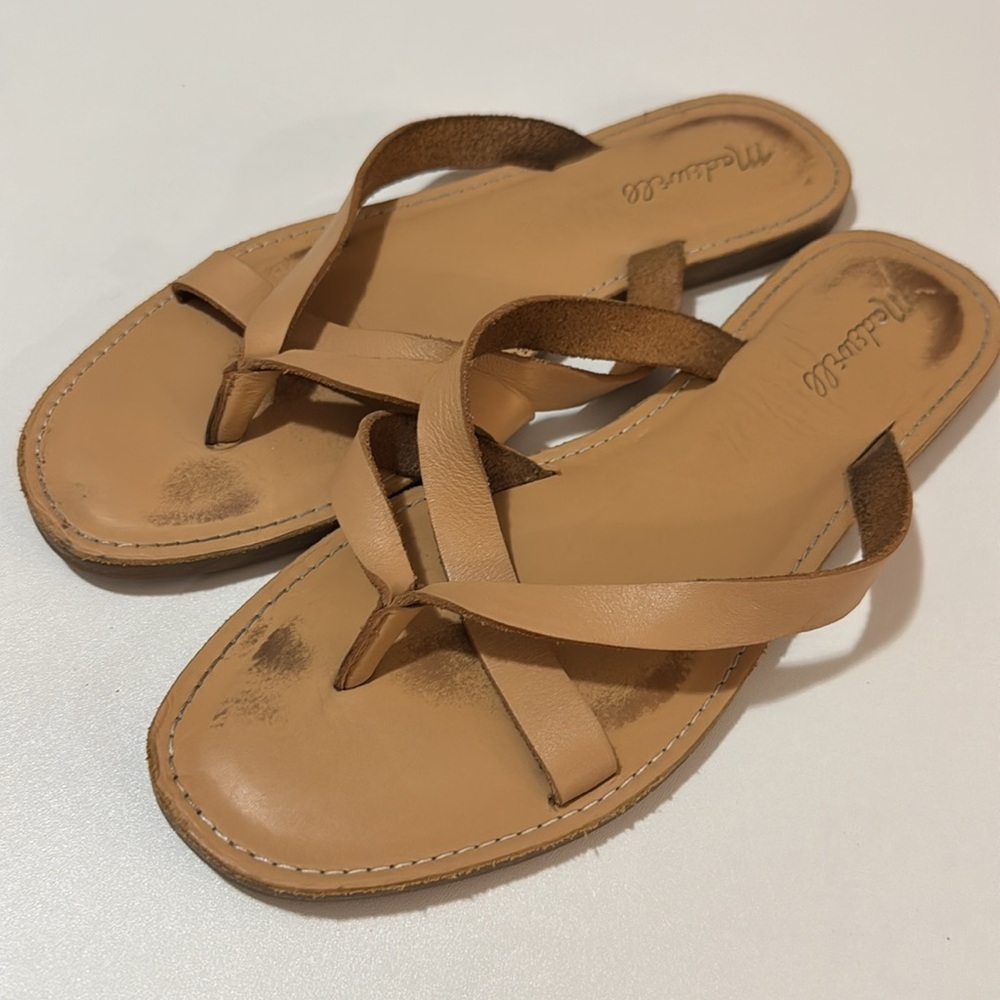 Madewell Boardwalk Brown Leather sandals - Picture 3 of 8